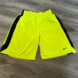 Neon Green Nike Athletic Shorts Large